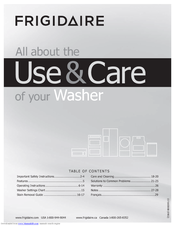 Frigidaire affinity washer manual